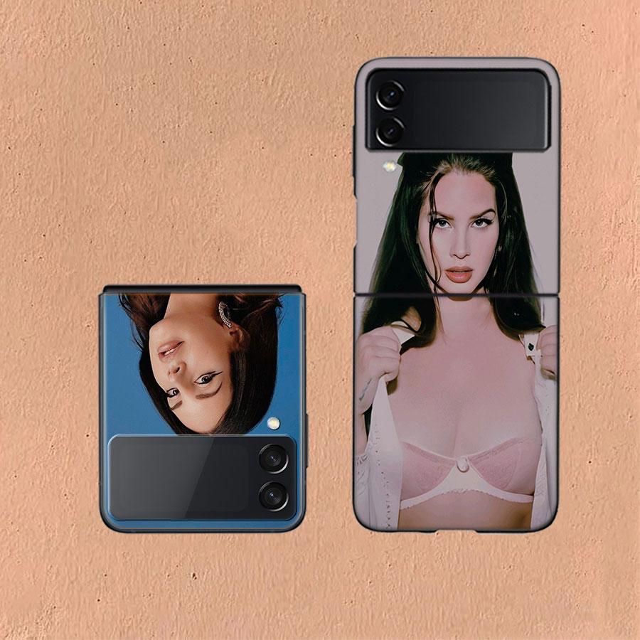 Singer Lana D-Del Rey Phone Case For Samsung Z Flip 6 7 5G Galaxy Z Flip 5 4 3 5G Cases Shockproof Hard Cover TPU