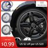 Hot Car Sticker 4 Pieces/Set 75mm For Mercedes Benz AMG W203 W206 W220 W205 W211 W212 Car Wheel Center Hub Caps Benz Emblem Tire
