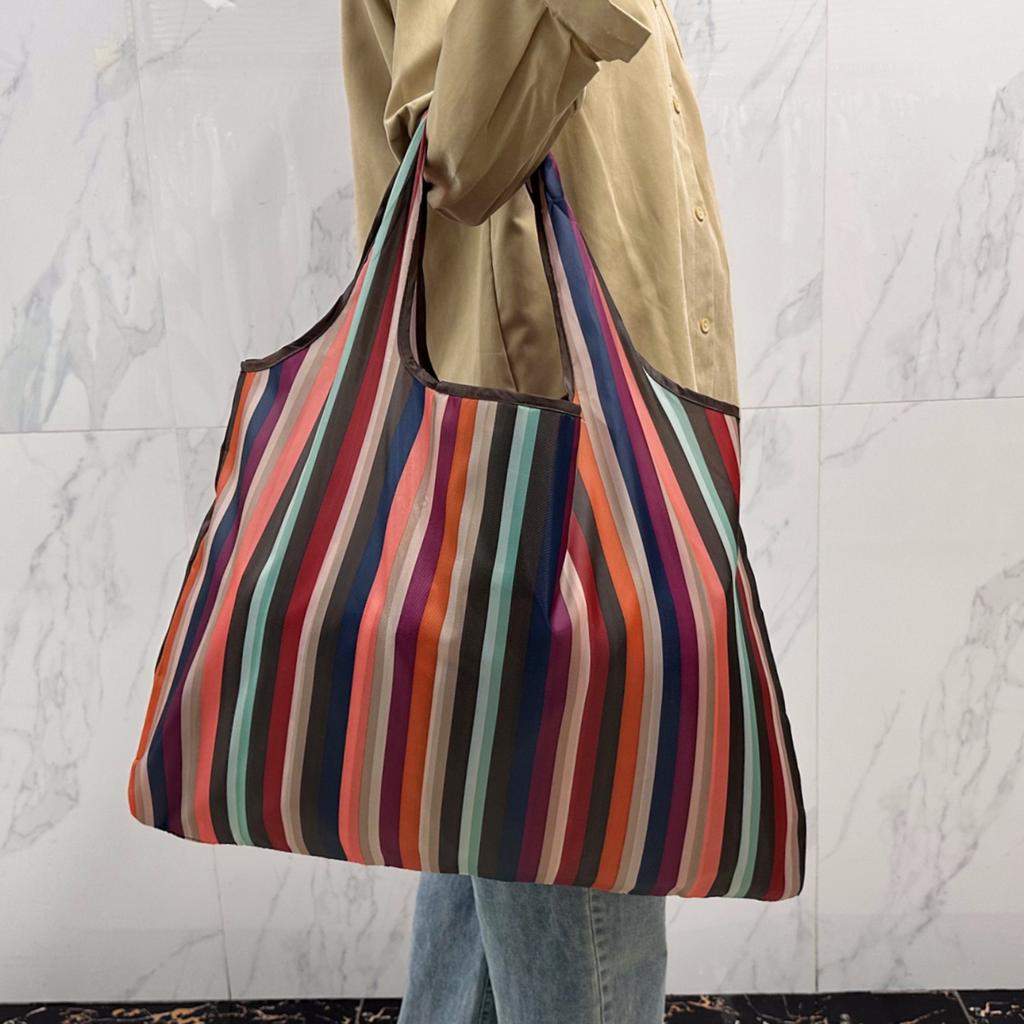 Tote Bag Large Capacity Tote Bag Satchel Lightweight Shopping Bag Printed Pattern Outdoor Foldableable Satchel Camping Style Travel Bag