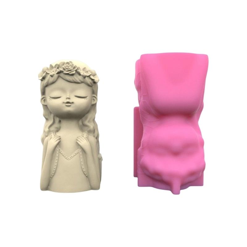 Succulents Flower Pot Resin Silicone Mold Suitable for Diy Garden Concrete Flower Pot Candle Holder Crafts Home Decor