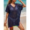 Top Bikini da Spiaggia da Donna con Nappe Colorate, Tessuto Cucito, Lavorazione a Maglia Intrecciata, Vestito Semplice ed Elegante