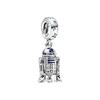 Star Wars Series R2-D2 Charm Men Charm Silver 799248C01