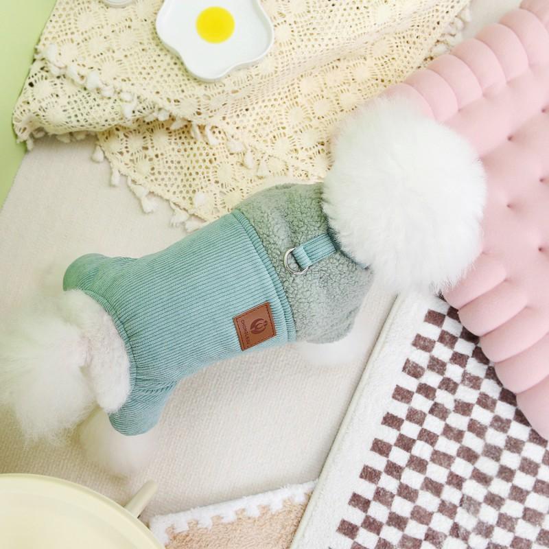 Warm Winter Dog Coat Small Breeds Teddy Bichon Cotton Padded 4-Legged Pet Sweater