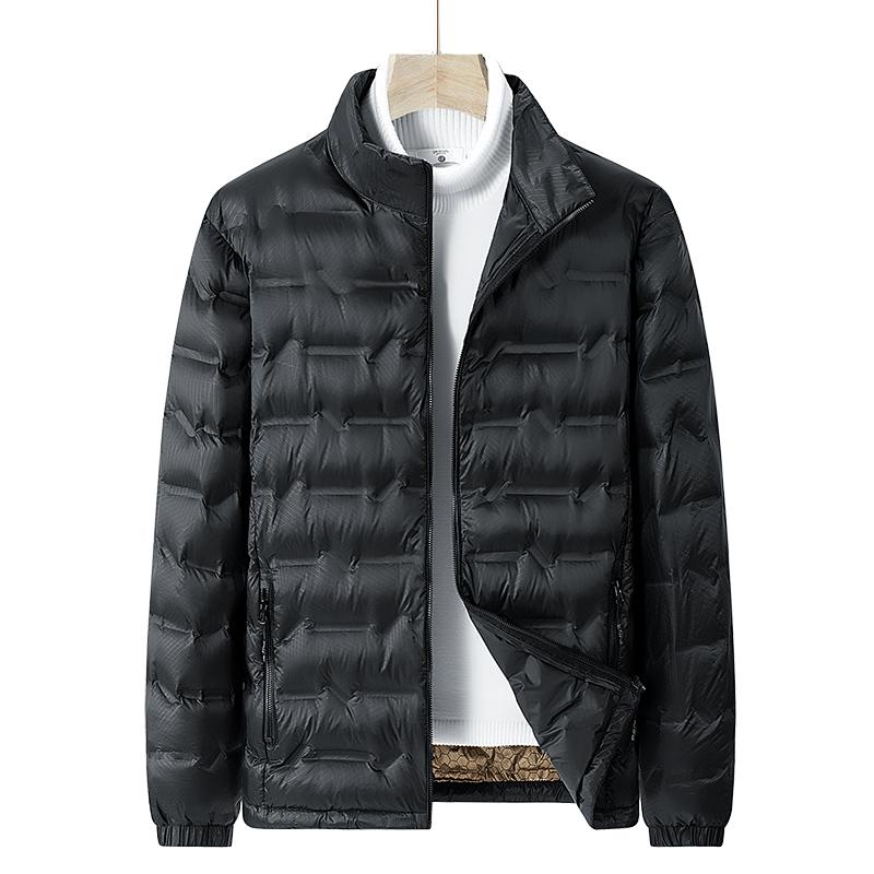 Men Winter Down Jacket Men Hooded Waterproof Windproof Puffer Jacket Detachable Hat Coat Casual Lightweight Down Jacket Male