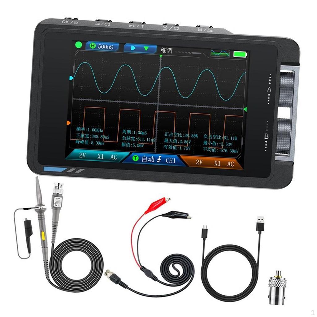 Digital Oscilloscope Continuity Tester 50MHz Portable for Power Meter