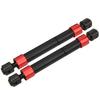 Front Rear Straight Complete Axle with 2pcs Metal Drive Shaft Fit for 1/10 Axial SCX10 I SCX10 II RC Car