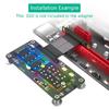 10CM Fast Speed M.2 NGFF NVME SSDs To PCIE 4X Extension Cable with Cooling Fan LED Magnetic Pad