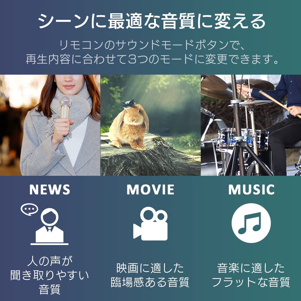 Iris Ohyama Sound Lautsprecher Schwarz Bluetooth HDMI ARC 75cm B x T x H IHT-S101 Kompatibel, ca.. 7.8cm 8.2cm