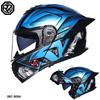 Orz-B08A-Motorcycle helmet, men's and women's four season open face helmet, double mirror knight semi full face helmet