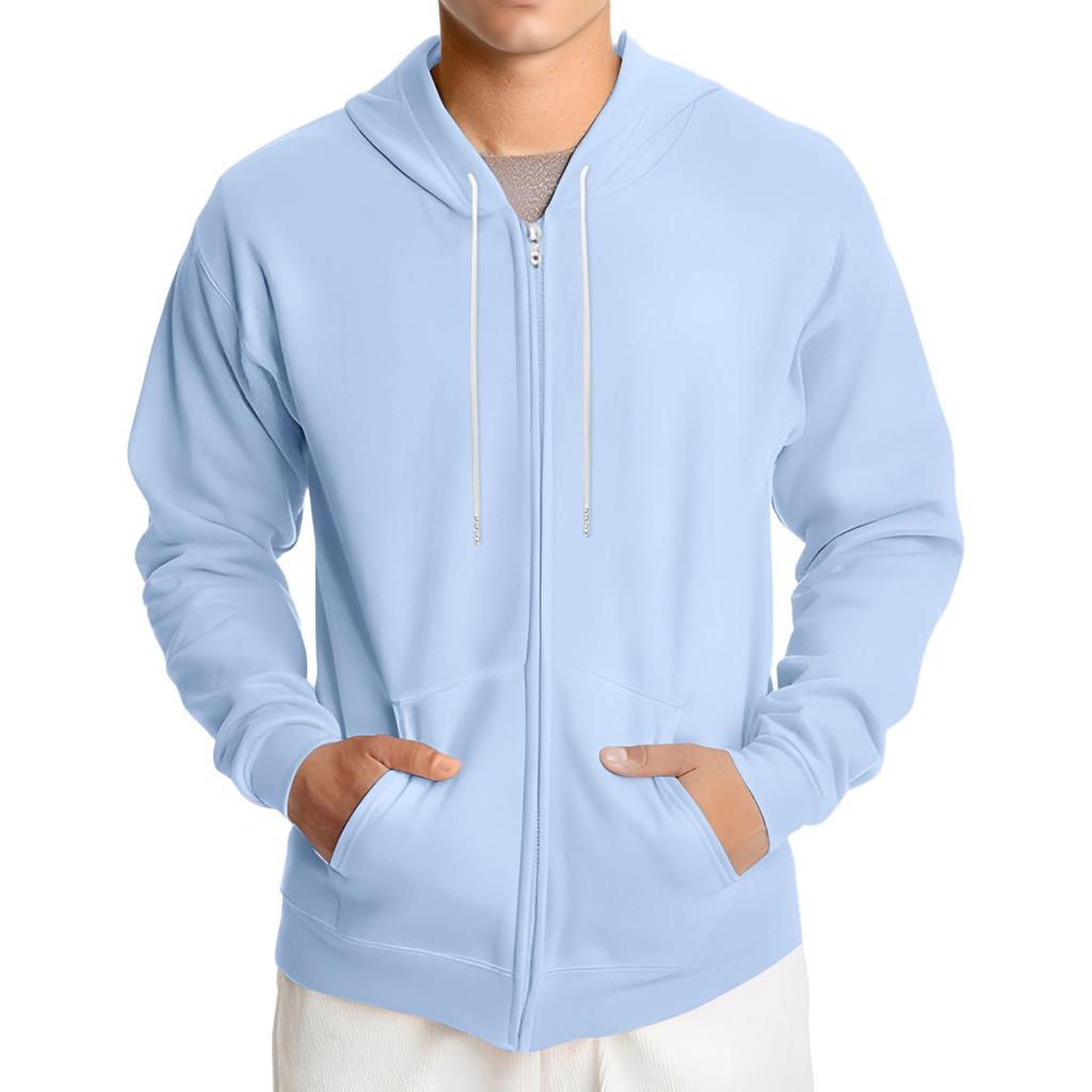 Giacca casual da uomo larga con cappuccio e coulisse