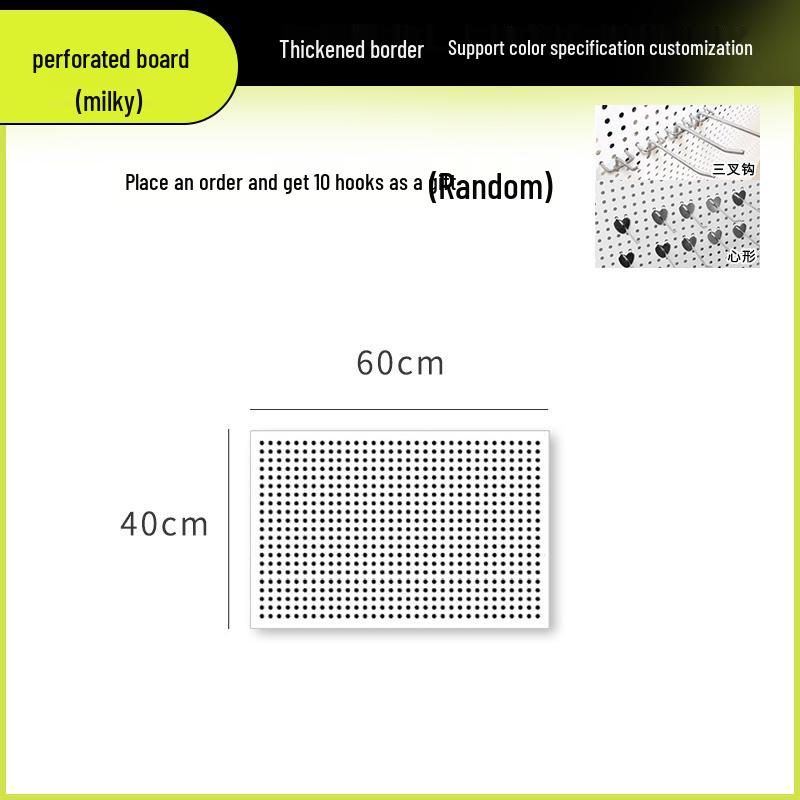 Wandmontiertes Lochplatten-Aufbewahrungsregal für Schmuck, Werkzeuge und Zubehör