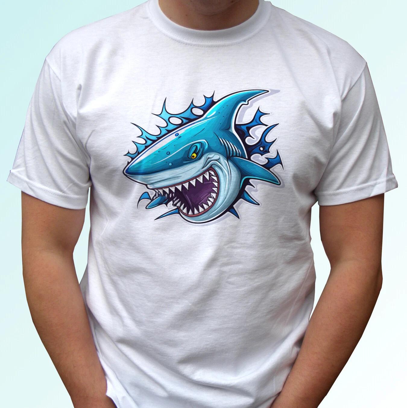 

Shark kids boys T-Shirt tee fish top selachii animal gift s s kids baby sizes 100
