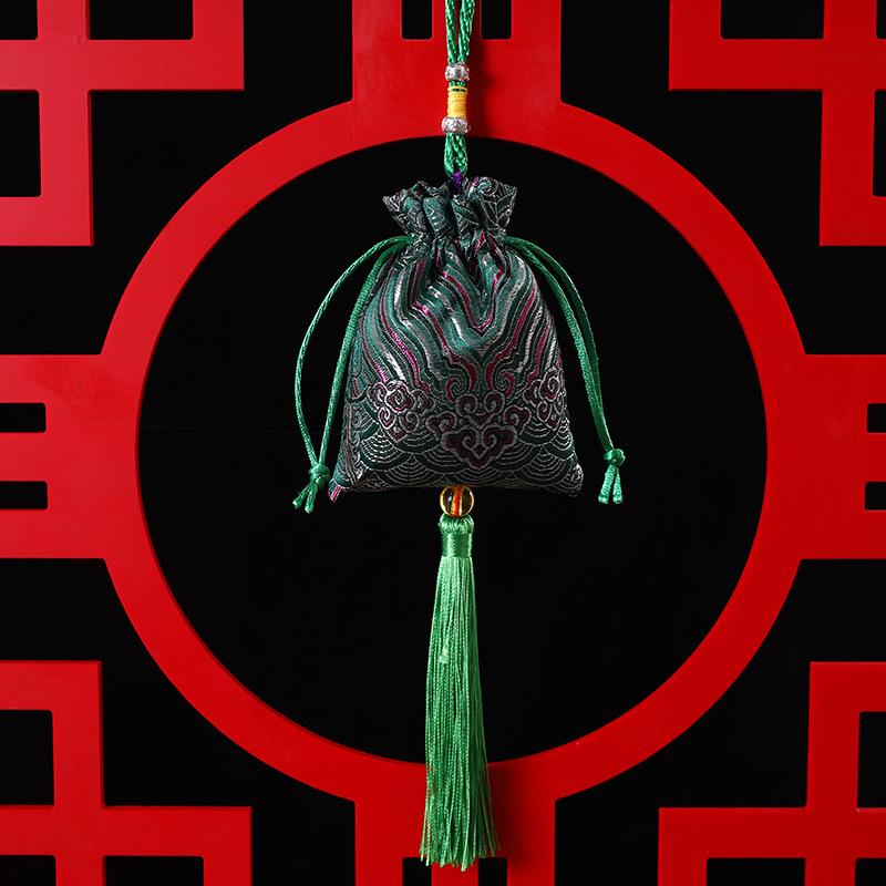 Ping An Cultural Scenic Amulet: Hanfu Style Sachet Pendant for Safety and Luck