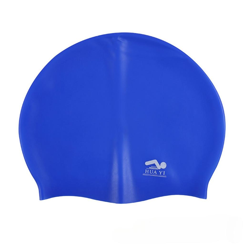 Silicone Elastic Swimming Cap Waterproof Swim Hat For Men Women Adult Long Hair Pool Caps Protect Ears Swimming Equipment
