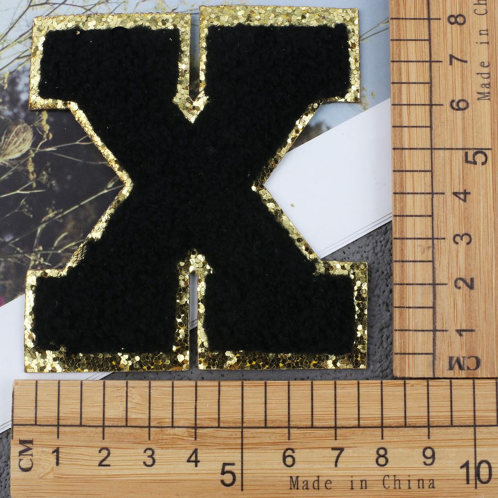 Mixed Color English Alphabet Embroidery Cloth Sticker Digital Towel Embroidery Computer Embroidery Stamp Clothes Smiley Face Patch Sticker