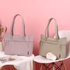 Large Capacity Handbag Women's Underarm Bag Korean Nylon Solid Color Commuter Tote Bag