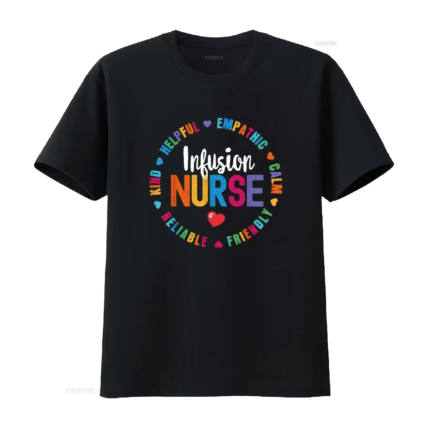

Infusion Nurse Certified Registered Squad T Shirt vintage Washed Comfortable Versatile Unisex designer clothes XXXXXL