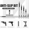 Upgraded Non-slip PH2 Impact Driver Bit Set With Magnetic Phillips Screwdriver Tool Impact Resistance WaterProof Bits 5pcs