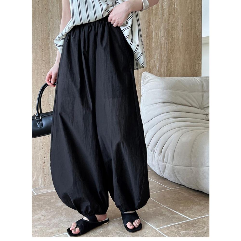 Breathable Cotton~summer New White Loose Bloomers Women's Design Wide Leg Pants Yamamoto Pants Relaxed Pants