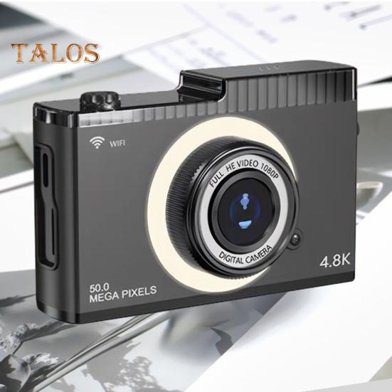 Fotocamera digitale con doppio obiettivo, display IPS, messa a fuoco automatica, zoom, anti-vibrazione, ricaricabile, condivisione wireless, fotocamera selfie Wi-Fi