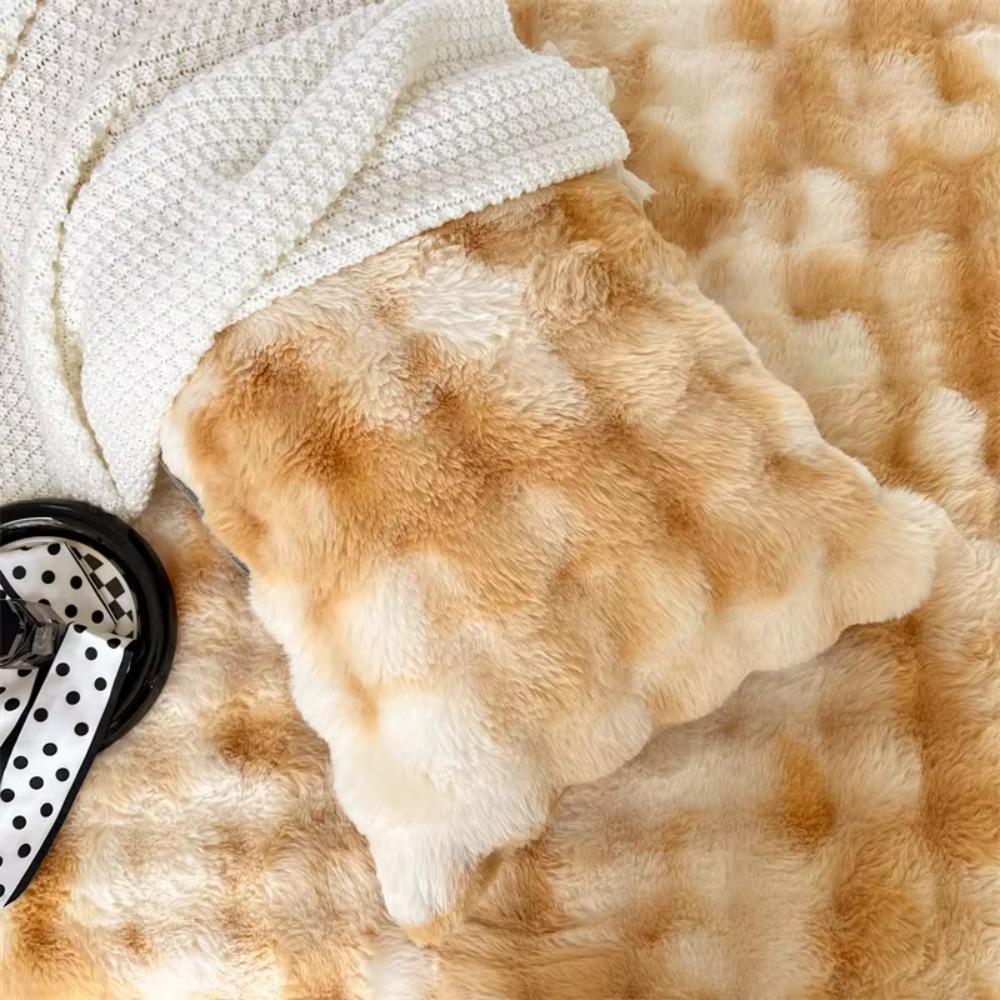 Extended Plush Long Pillowcase Warm Double People Pillow Winter Pillow Cover King-size Bed
