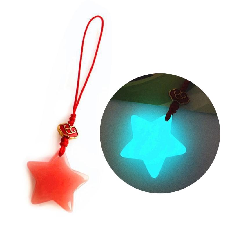 Chaveiro Estrela Luminosa Moda Pingente de Bolsa Unissex Amuleto Acessórios Chaveiro Ornamento Decorações de Bolsa