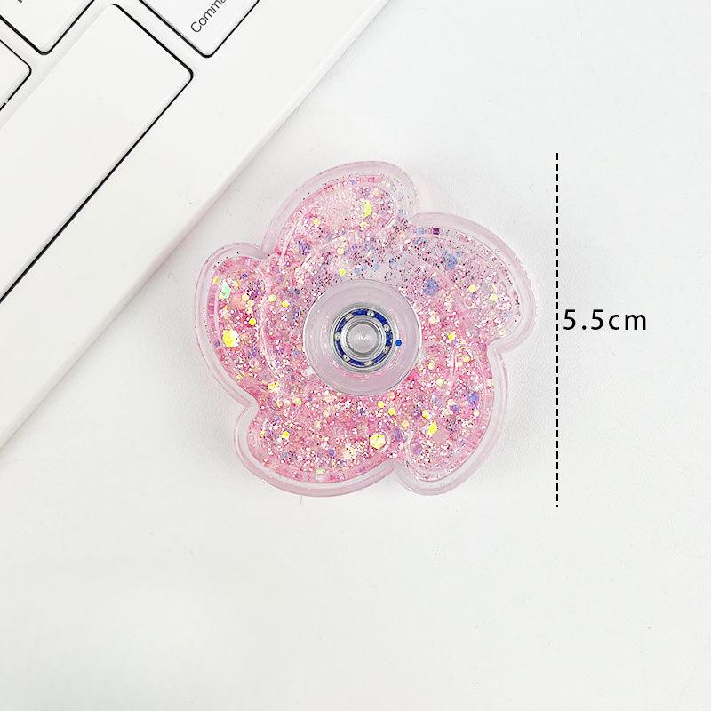 Fidget Spinner Rustling Portable High Rotational Speed Petal-like Spinning Gyro Colorful Sequined Desk Stress Relief Toy Gifts