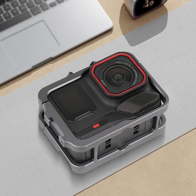 Aluminum Frame Cage with Cold Shoe Metal Protective Case Frame Cage for Insta360 Ace Pro 2 for Insta360 Ace/Insta360 Ace Pro