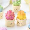 Mini Figurine Cactus Mignon en Résine Ornement Miniature Plante en Pot Petite Plante Cactus Artificiel Faux pour Tableau de Bord de Voiture Bureau à Domicile