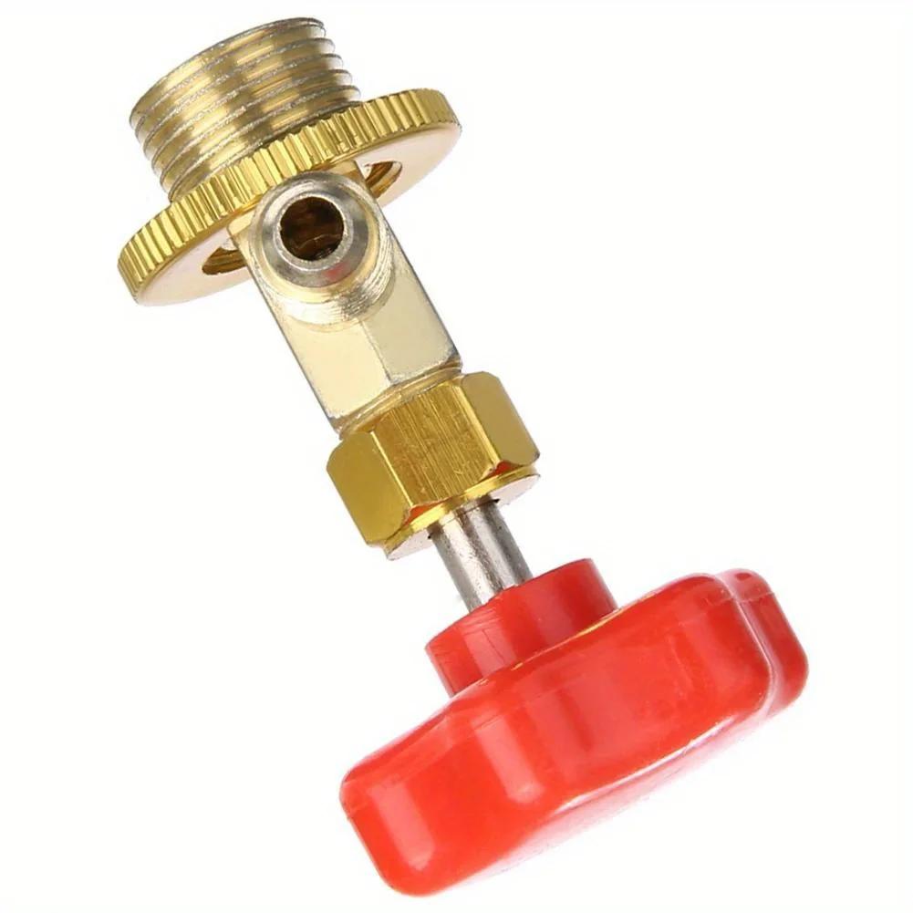 For Car Air Conditioning Refrigerant Open 1PC SAE Auto AC Can Tap Valve Bottle Opener R134a M14 / 1/4" Leak-proof Switch