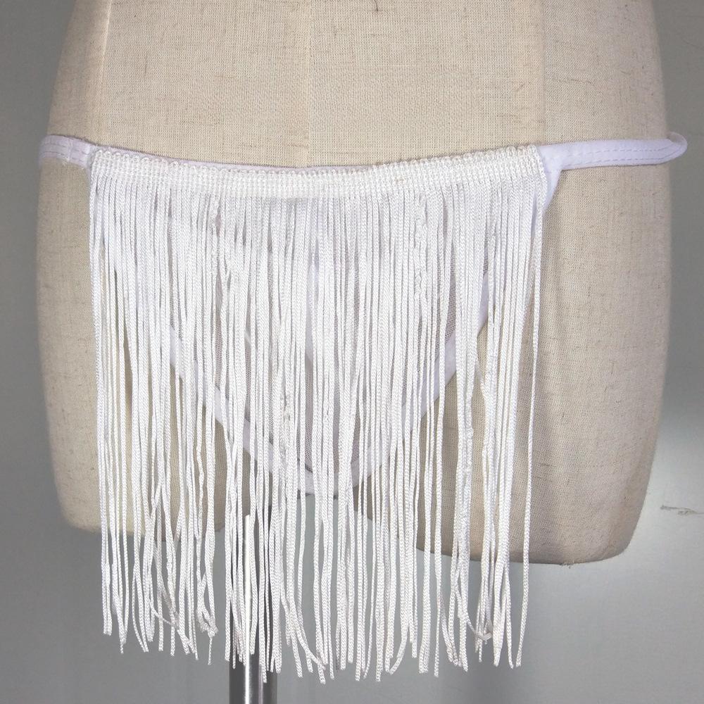 Sexy Tassel Thong Men's Sexy Underwear Mesh See-through G String