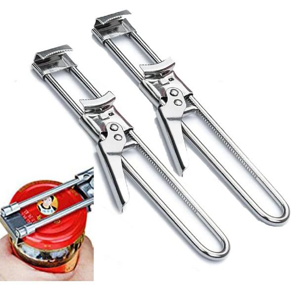 zengxiaoyun® Master Jar & Bottle Opener, Adjustable Multifunctional Stainless Steel Can Opener Jar Lid Gripper, Manual,Kitchen Accessories