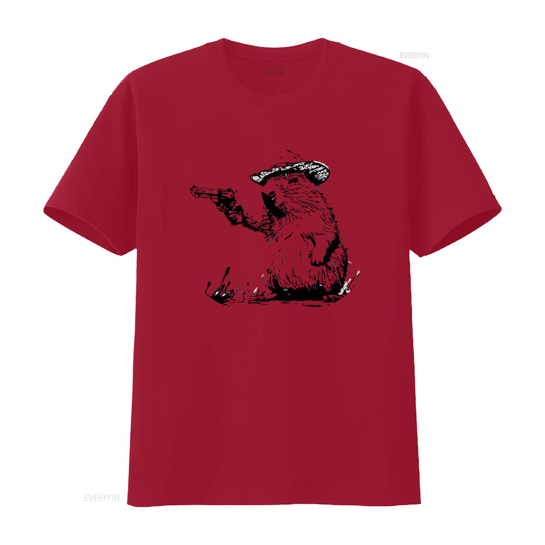

Capybara T Shirt 90s Cowboy Rodeo Western Vintage Adult Funny RodenT Meme vintage Washed Comfortable Casual Versatile homme S