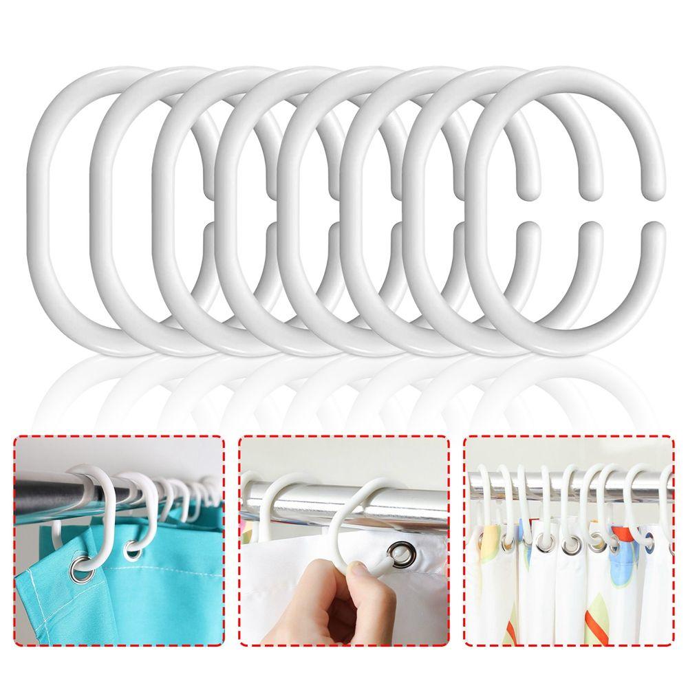 Bendable Bathroom Accessories Replacement Hanging Curtain Hook Curtain Rings Hooks Rings Loop Clip