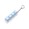 Taschenanhänger Tastatur Fidget Schlüsselanhänger 4 Tasten Knopf Fidget Clicker Spielzeug Tastenkappe Schlüsselanhänger Geschenke