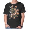 Unisex Crew Neck T-Shirt The Dragon God Graphic Short Sleeve Casual Tee
