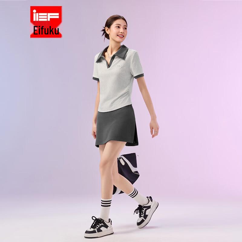 IEF Korean Style Casual Two-Piece Skirt Set M