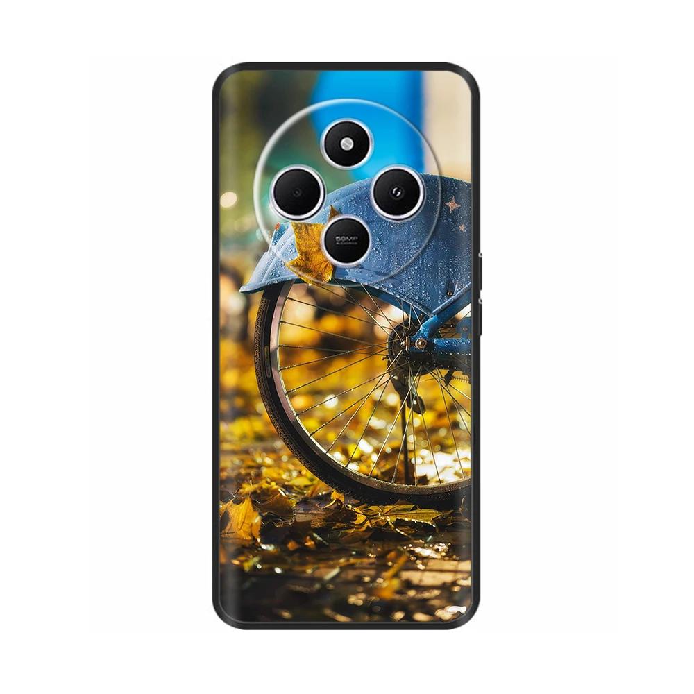 Shockproof Funda For Xiaomi Redmi A4 5G Case 6.88" Soft TPU Silicone Phone Cover For RedmiA4 2024 A 4 Capas Printed Heart Flower