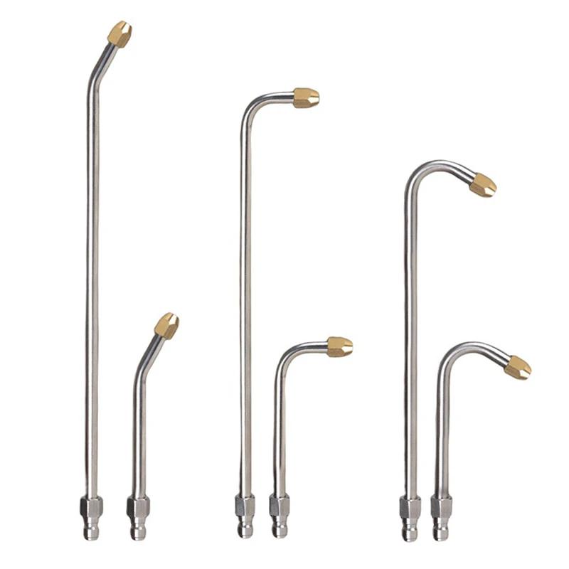 6 Size Car Washer Multi-Angled Metal Rod Jet Lance For High Pressure Washer Water Gun Extension Wand Lance For Pressure Cleaner