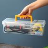 Plastic Organizer Box Transparent Portable Multipurpose Electrician Drill Tool Storage Box Hardware Tool Case
