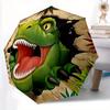 1pc Dinosaur Cartoon Umbrella, Portable 3-Fold Compact Umbrella, Suitable for Camping, Hiking and Travel, Ideal Easter Birthday Gift for Family a