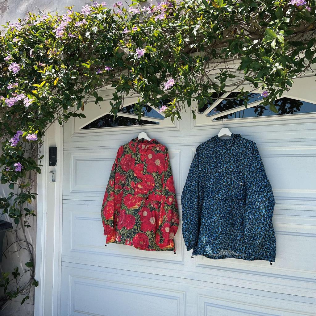 Hanten Floral Anorak, Navy, Medium, 24HTL-001