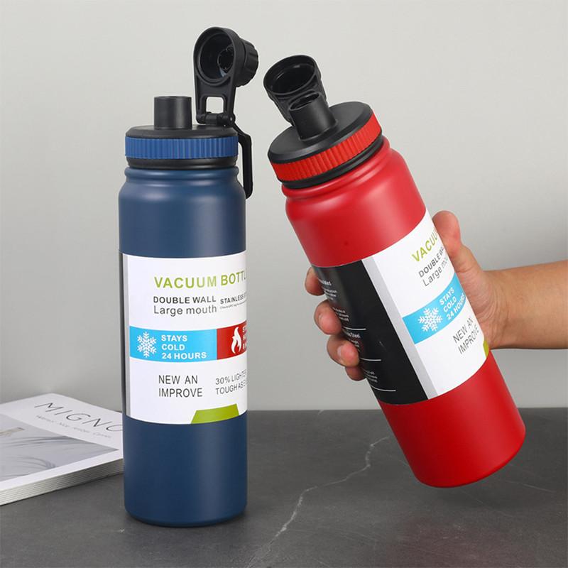 Large Capacity 304 Stainless Steel Sports Water Bottle for Fitness Outdoor Travel Car Cup - New 2025 Model