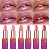 Shimmery Pearl Glossy Lipstick Gold Sparkles Ultra Pigmented Metallic Lip Tint Diamond Glam Luxury Bold Glitter Lip Makeup