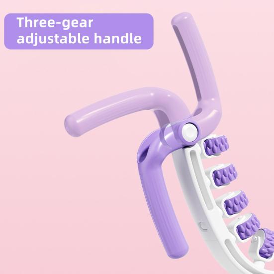 Leg Massage Roller Anti-Cellulite Lymphatic Drainage Deep Tissue Therapy Thighs Arm Back Shoulder Muscle Relaxation Massage Tool with 12 Rollers