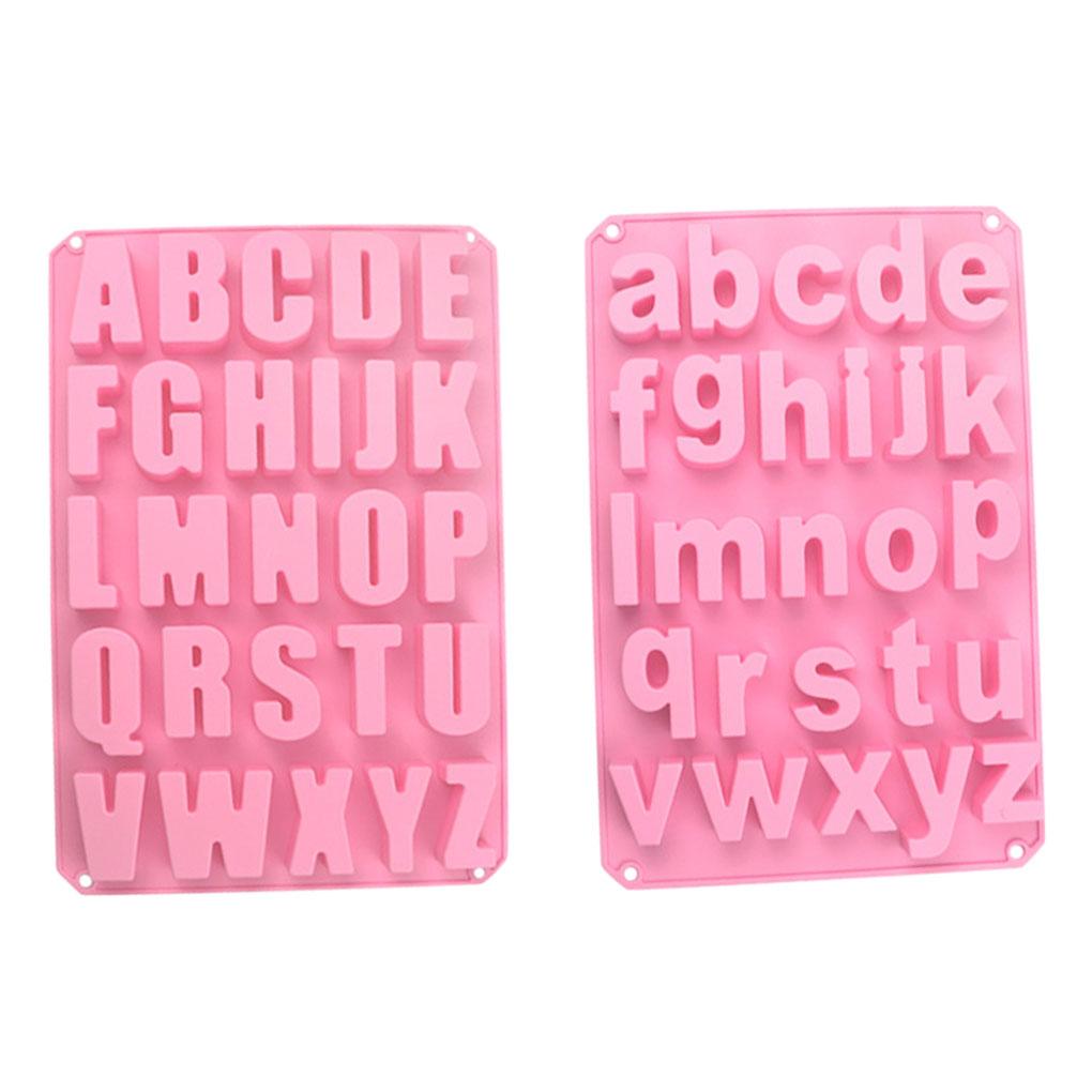 

2 шт. силиконовая форма для торта пищевого класса легко извлекается из формы широкое применение силиконовая форма алфавит розовый