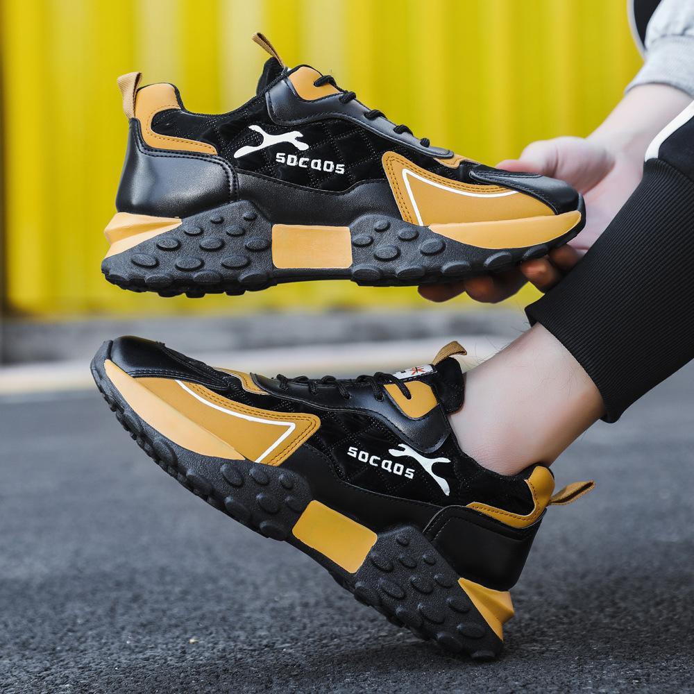 

Men s Fashion Sports Casual Shoes with Thick Sole New Breathable Styles for Walking and Running Versatile and for Winter 45