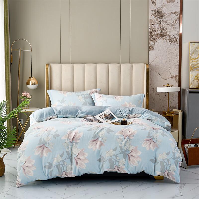 Dohia Milk Velvet Flat Sheet Bedding Set
