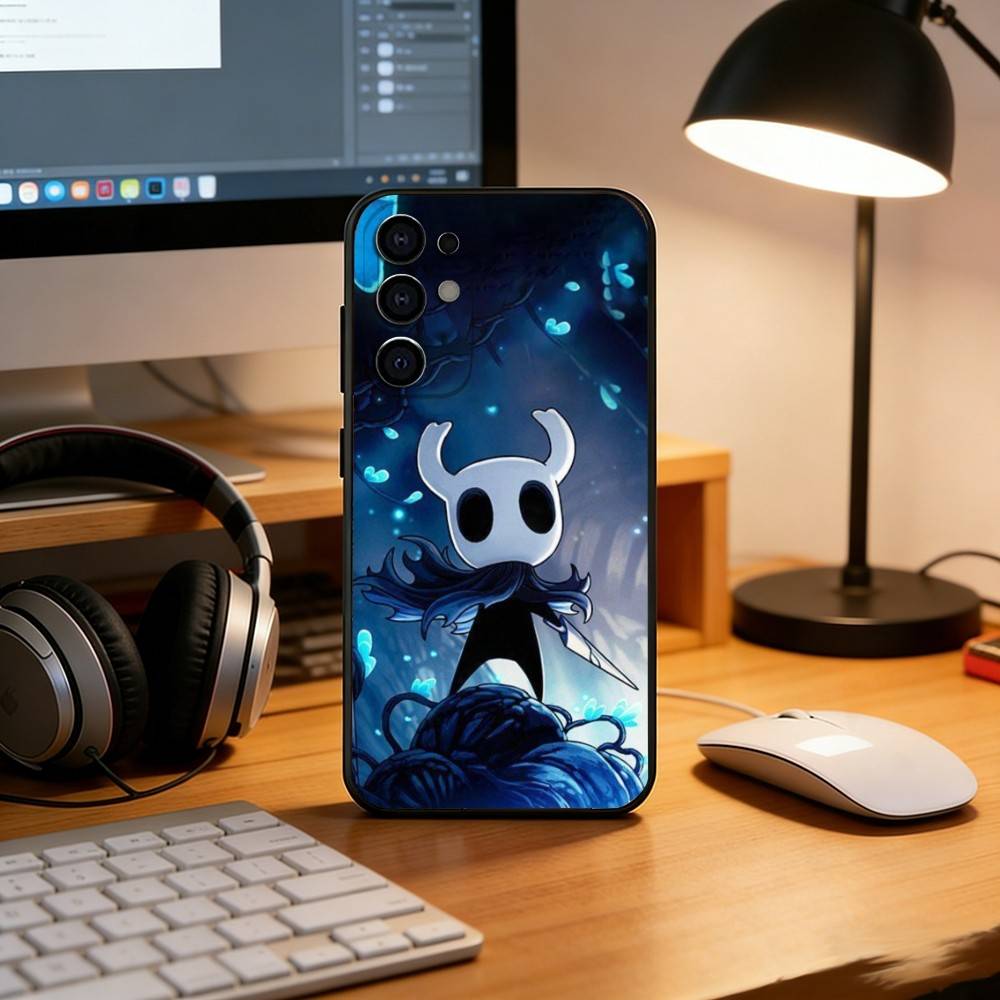 Spiel H-Hollow K-Knight Handyhülle Schwarzes Silikon Weich Für Samsung S25,S24,S21,S22,S23,S30,Ultra,S20,Plus,Fe,Lite