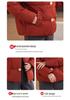 Petite Mother-in-Law Red Winter Down Jacket: Warm, Thickened Coat for Middle-Aged and Elderly Women